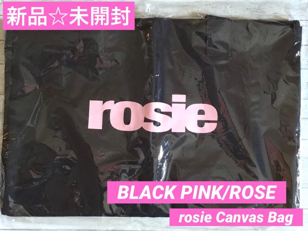 【新品☆未開封】ROSE/POP-UP韓国公式限定Canvas Bag nyr-popup-003-21976bc6-928e-