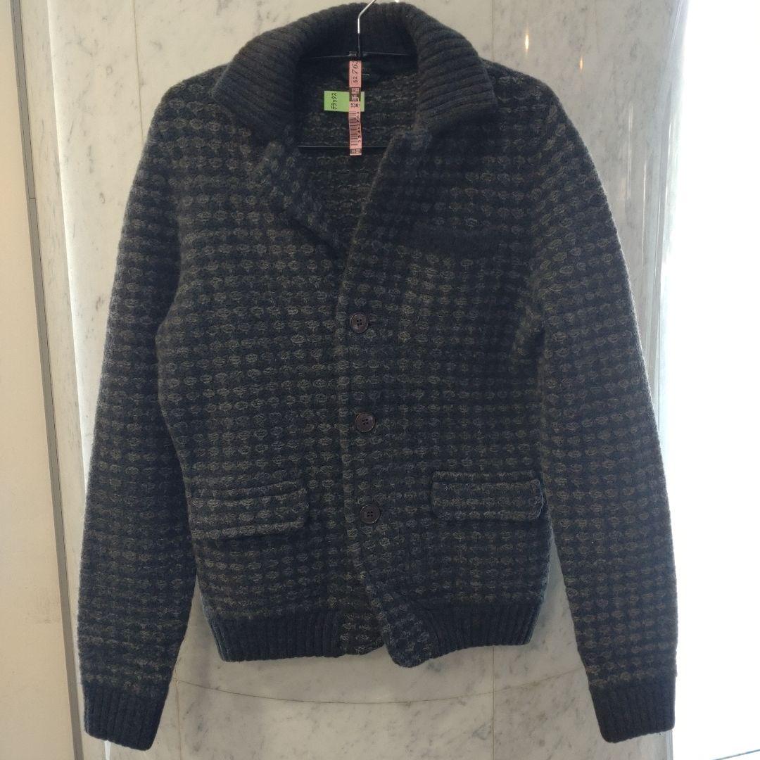 ZANONE ダークグレー カーディガン