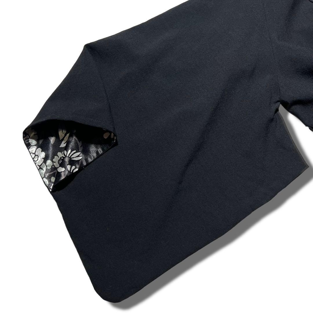 美品 SOU SOU 行 梳毛 短羽織 袷 濡羽色 × 花丸文様 羽織り M - メルカリ