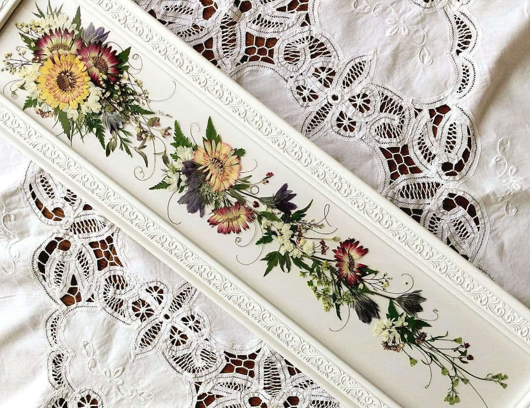 押し花アート❀花の舞❀押し花額 押し花絵画 アート ブーケ 額装 インテリア