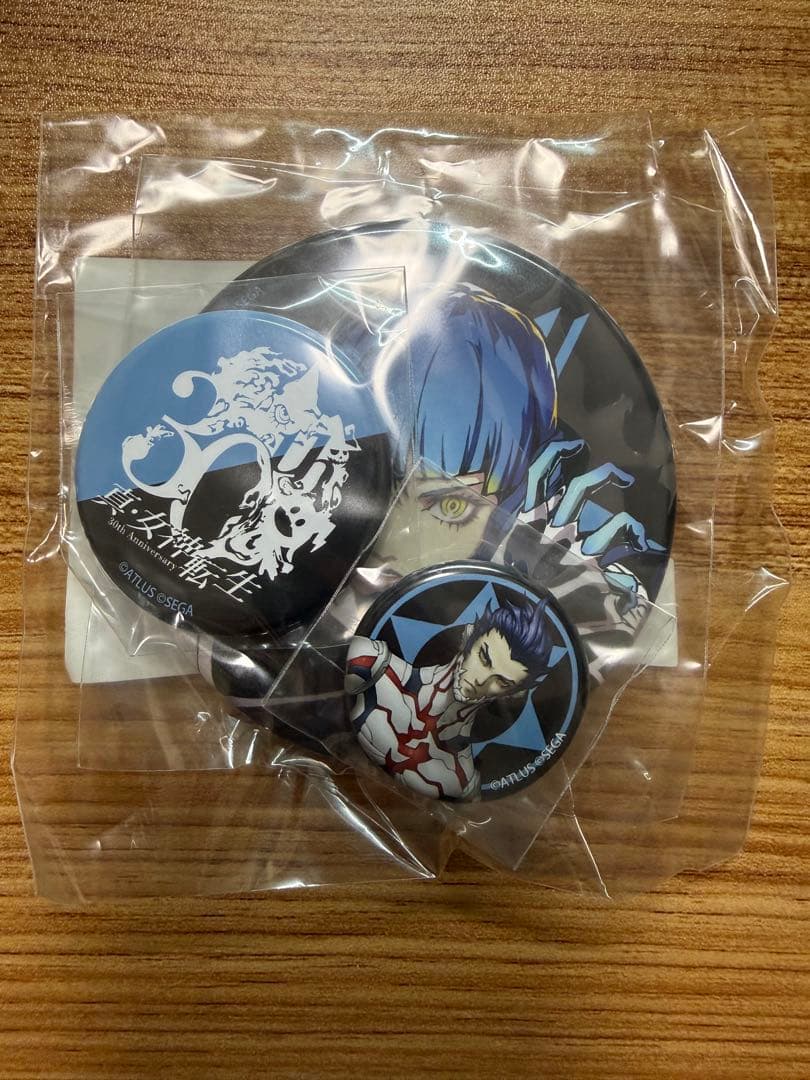 真・女神転生30周年感謝祭　イベントくじF賞　缶バッジ3個セット　ナホビノ