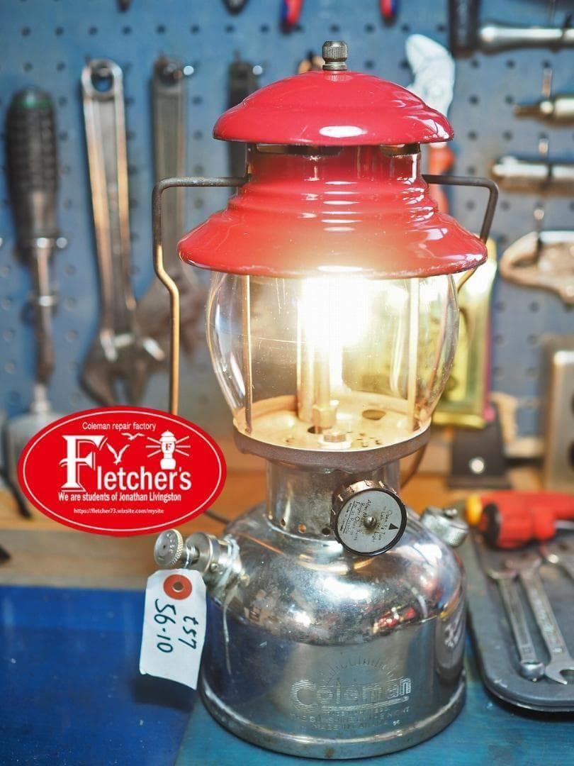 メッキタンクの赤ランタン 1951年2月 カナダコールマン 200　r20