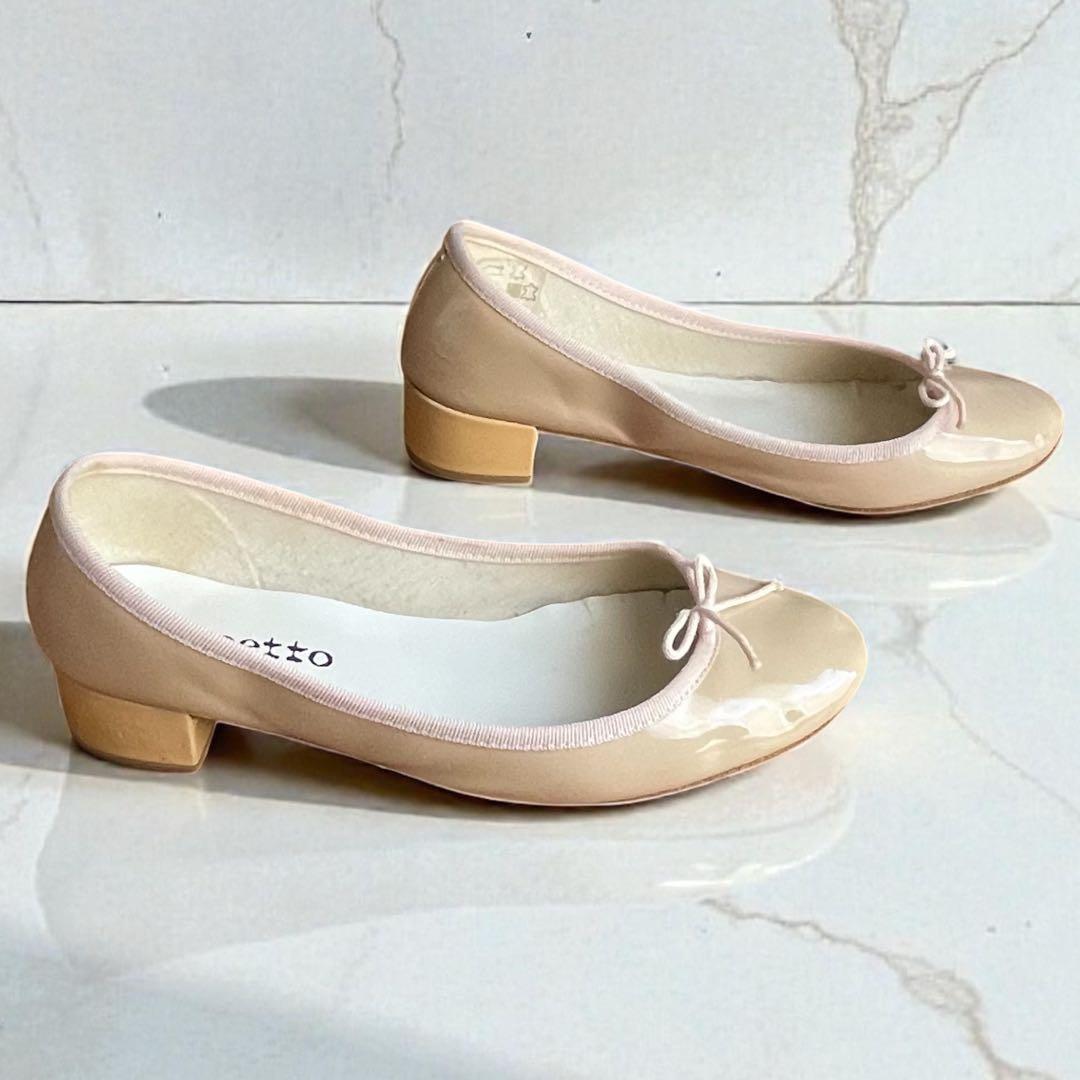 repetto Camille Ballerinas チャンキーベージュ38.5