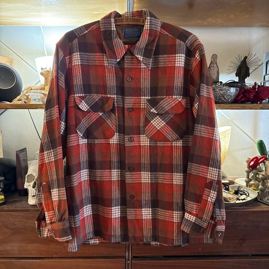 ヴィンテージ PENDLETON ペンデルトン ウールシャツ L USA製