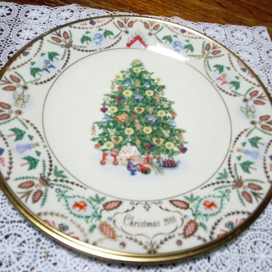 レノックスクリスマスプレート 2000年製 限定美品陶器製12月末迄のお値下げ。