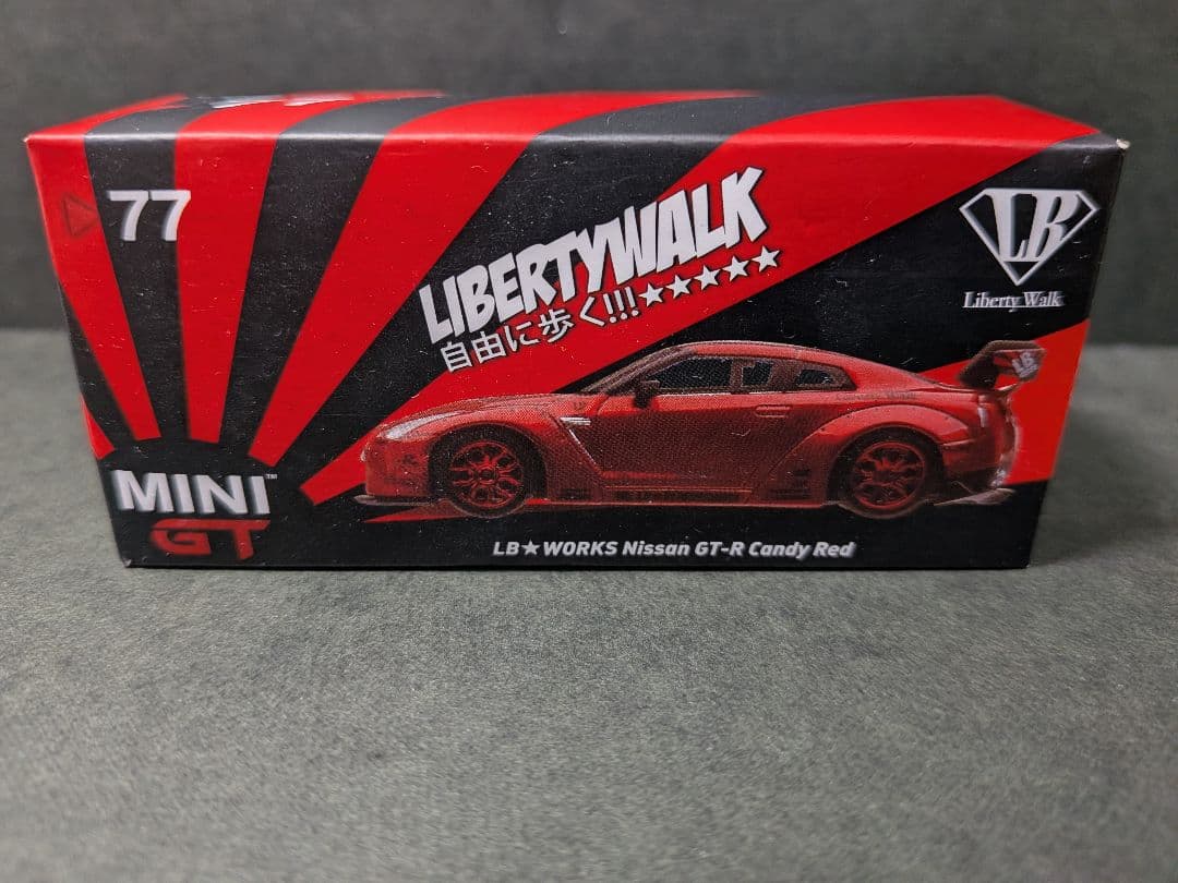 MINIGT 77　LBWK　日産　GT-R R35　キャンディレッド　レア