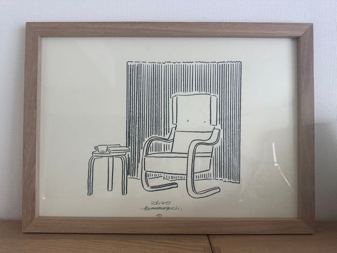 山口一郎　絵　アルテックの家具ポスター