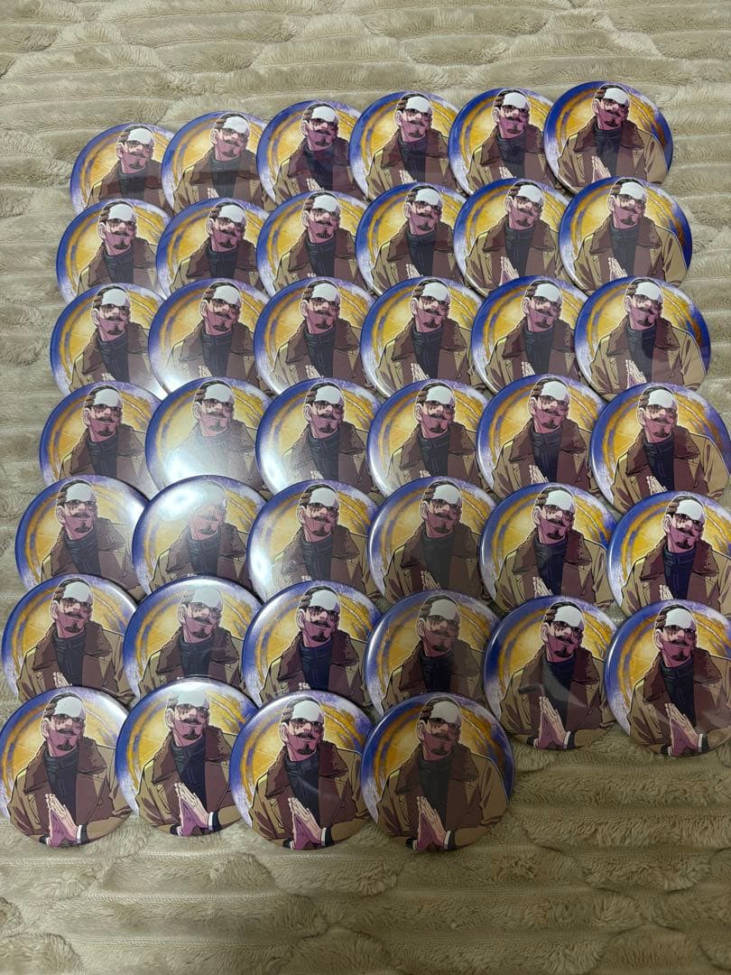 鶴見篤四郎 缶バッチ