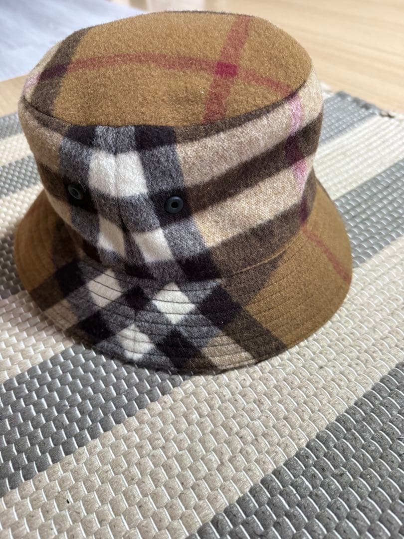 美品BURBERRY チェック柄 バケットハット - メルカリ