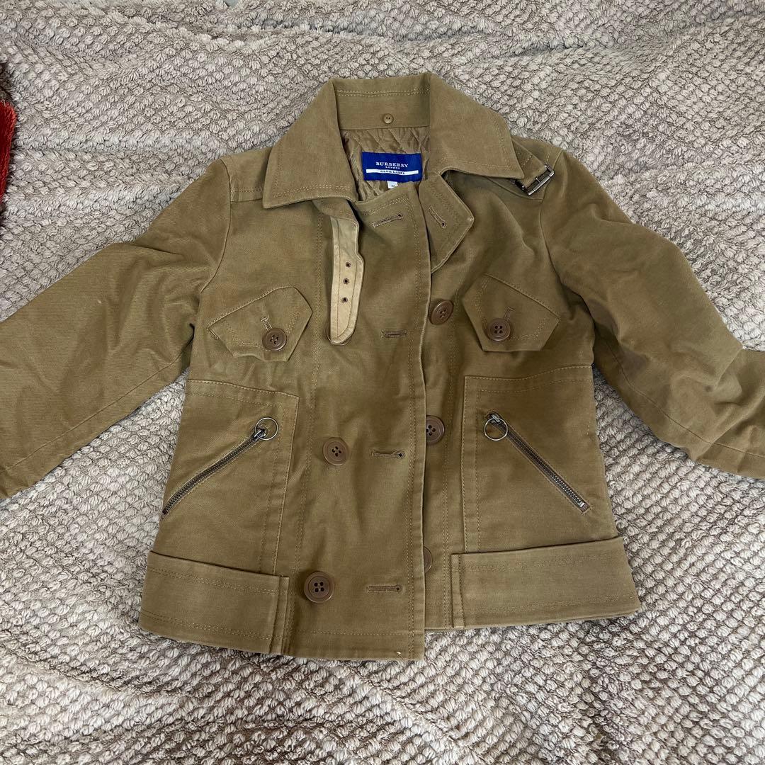 BURBERRY ブルーレーベル ミリタリージャケット 36 カーキ