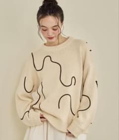 OLUN オルン ニュアンステープラインニット きりまる