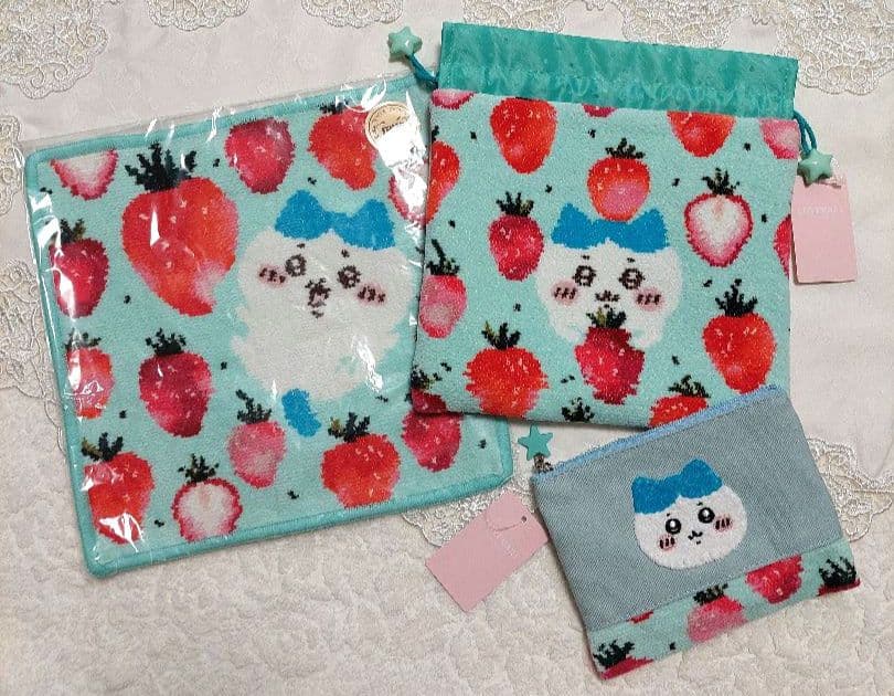 フェイラー×ちいかわ　ハンカチ&巾着&ポーチセット ちいかわコラボコンテンツ(終了)｜フェイラー公式オンラインショップ