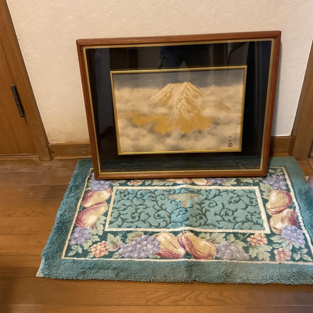 真作 青木大乗 作 木額装仕立 【 富嶽 】 共シール在 画8号 - メルカリ