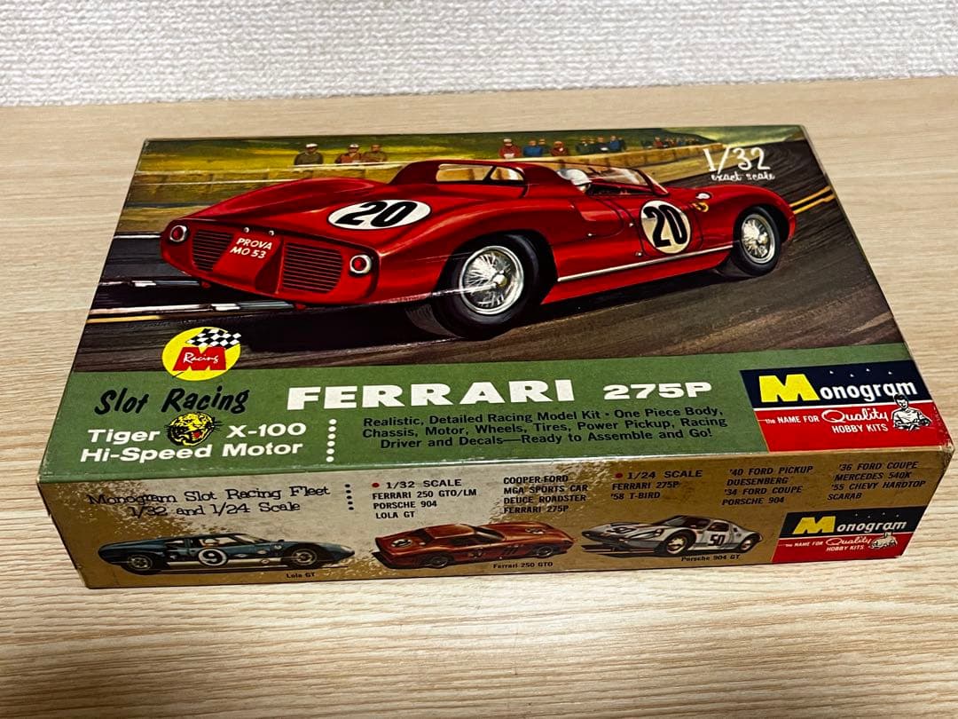 ［レア］60年代モノグラム　フェラーリ275Pスロットカー組み立てキット