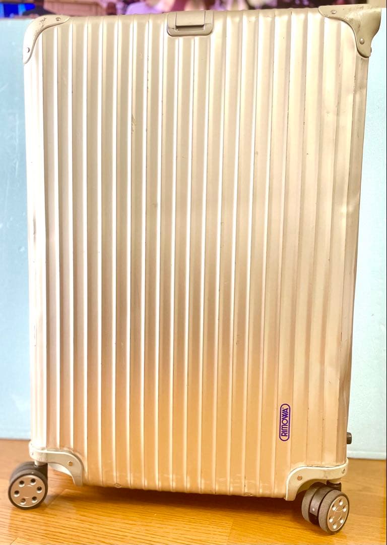 【中古品】RIMOWA_TOPASスーツケース104L/シルバーメタル93277 RIMOWA - レア︎ リモワ RIMOWA TOPAS 932.77 スーツケース 104Lの通販