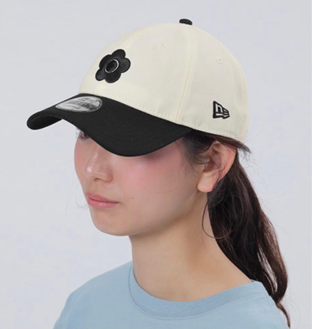 マリークワント キャップ ニューエラ ホワイト ブラック 白黒 新品