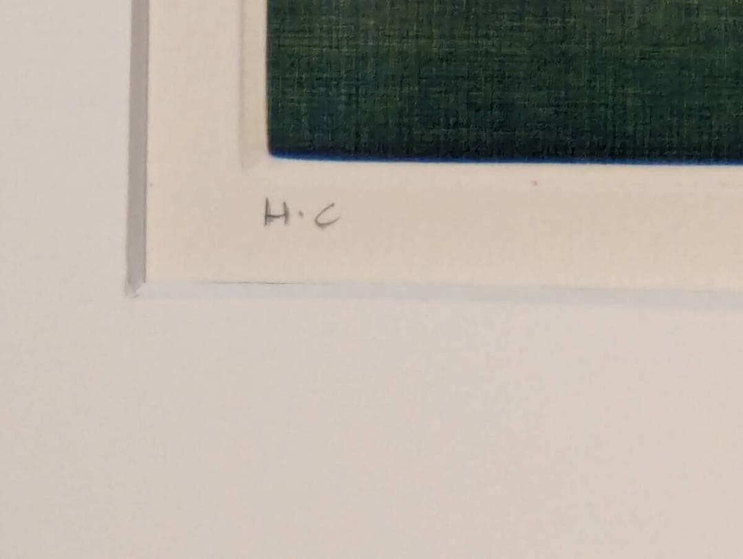 真作】版画 銅版画 幻想の白い花 静謐な癒しの一枚 やさしい