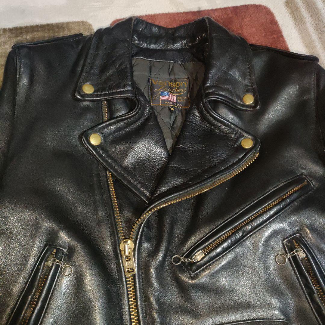 人気良品Vanson C2ライダース TALONZip36サイズ ダメでも対応有 バンソン VANSON C2 ダブル ライダース ブラック | Jalana | ジャラーナ