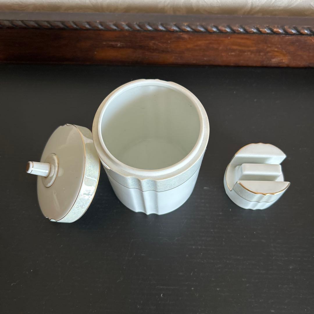 オールドノリタケ Mマーク・ヤジロベエ クリーマー・ポット・白鳥