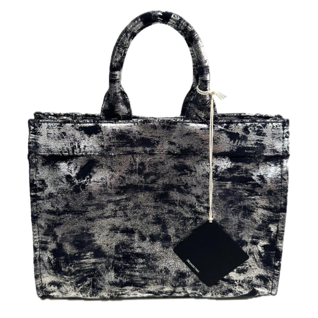 新品 MANIUNO NOVATEX スクエアミニトート(M)　マニウノ