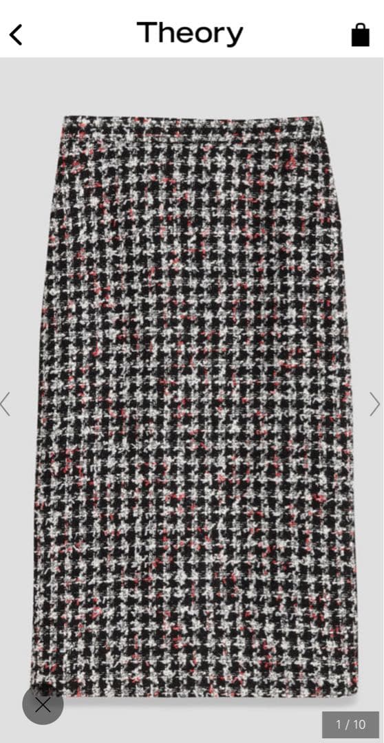 theory luxe ツイードタイトスカート 040 現行品 ツイードタイトスカート(セットアップ可) | NANO universe（ナノ