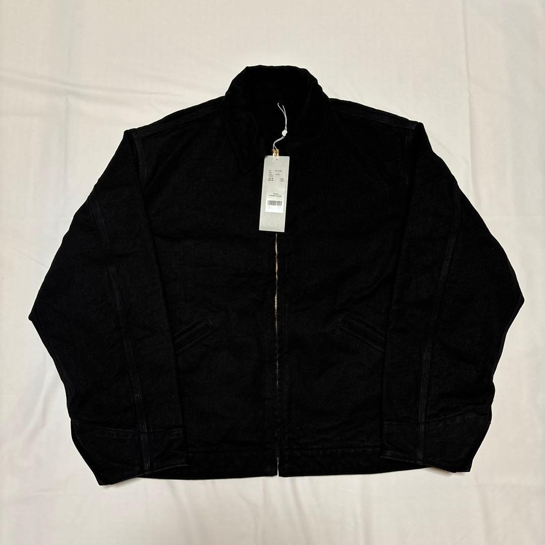 COMOLI 26SS BLACK DENIM ZIP SHORT JACKET - メルカリ