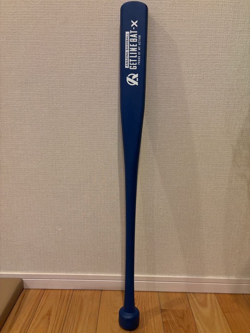 【美品】GETLINE BAT-X トレーニングバット 青 Amazing✨Get Line Bat X】 ⁡ ミノルマン監修、Amazingのトレーニング