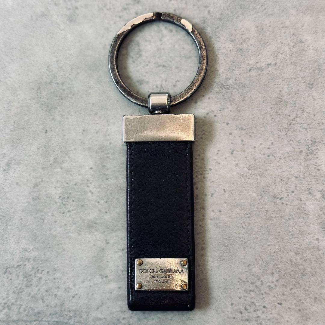 DOLCE&GABBANA Logo Leather Metal Charm - メルカリ
