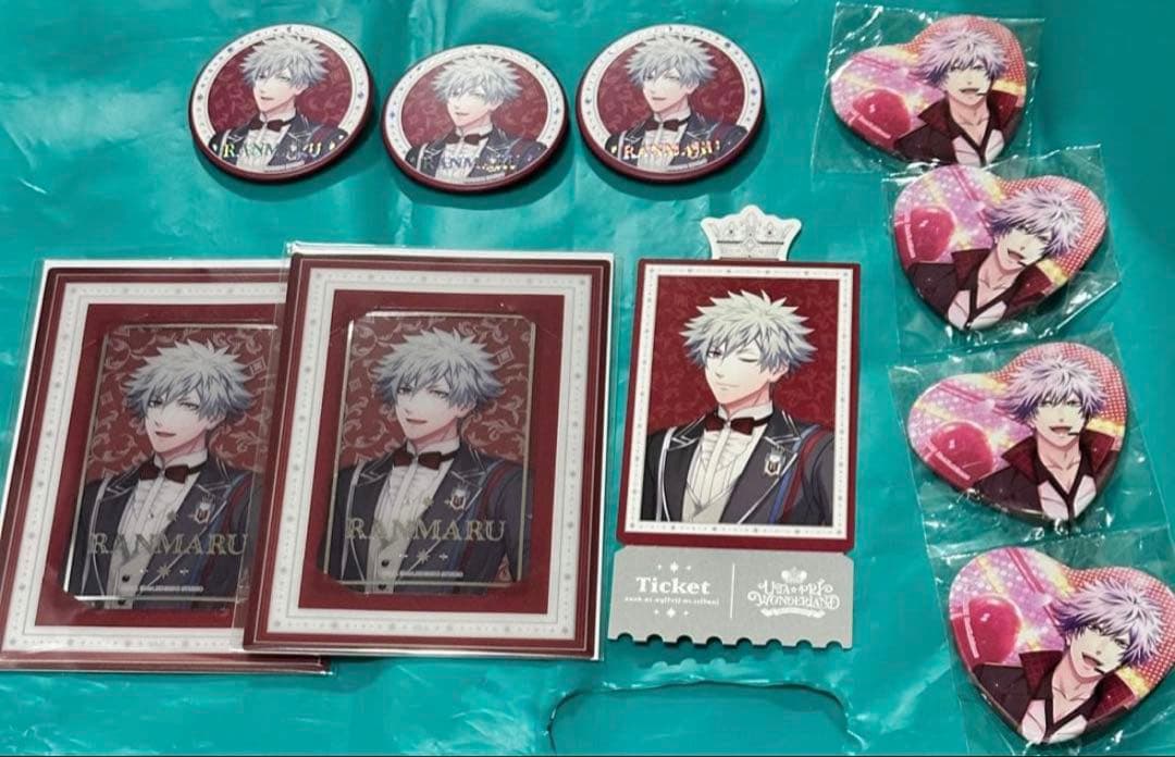 うたプリ ワンダーランド 蘭丸 ビジュカ ジュエリー缶バッジ 他セット