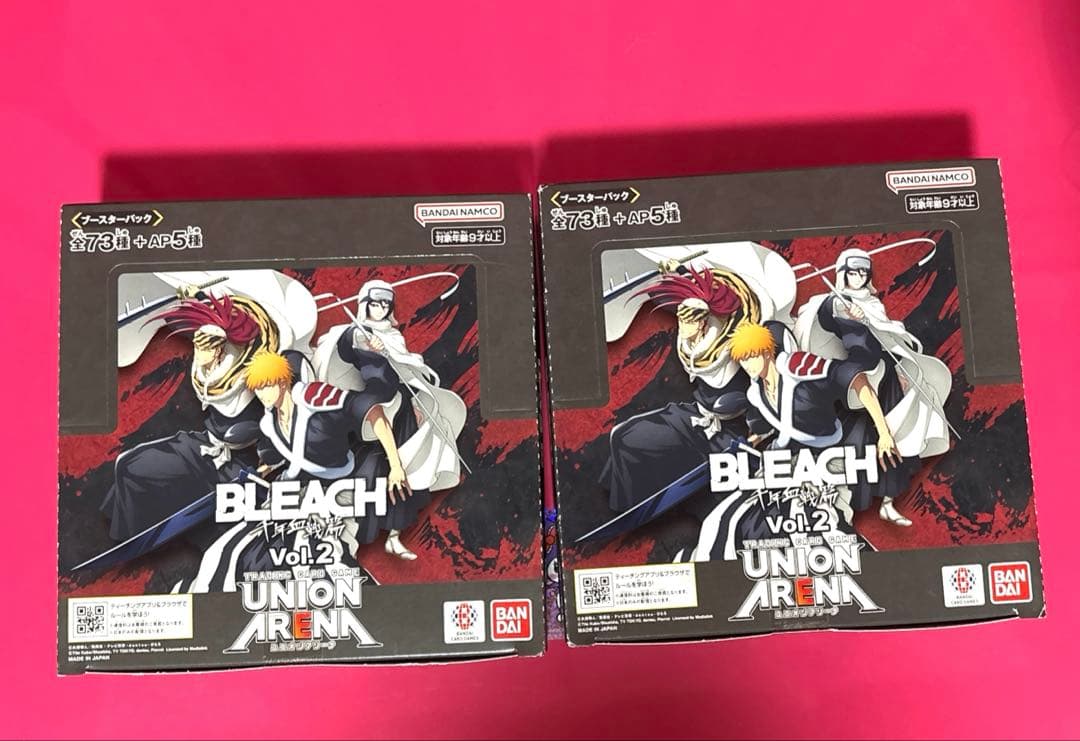 ユニオンアリーナ　BLEACH Vol.2 2BOX 新品未開封 テープ付き
