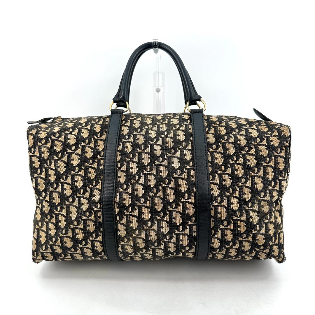 Christian Dior トロッター　総柄　キャンバス　ボストンバッグ