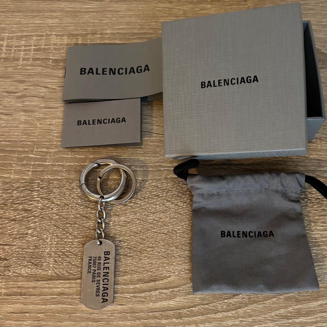 i*a様 BALENCIAGA TAGS ドックタグ キーホルダー