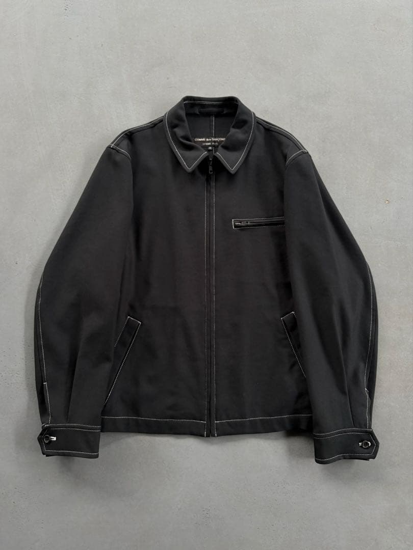 96ss COMME des GARÇONS HP 白ステッチ ジップアップ