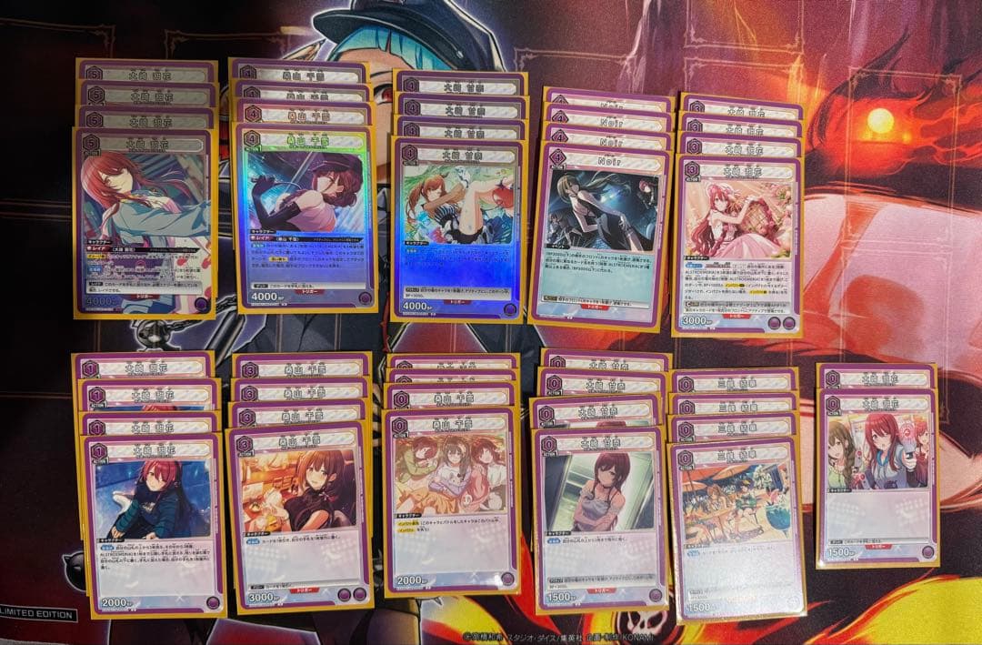 ユニオンアリーナ シャニマス 紫 アルストロメリア　デッキ パーツまとめ売り