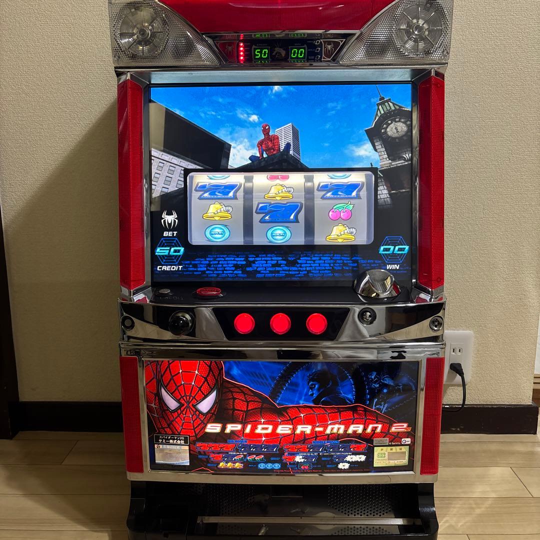 スロット実機　レア台　スパイダーマン2G supaidaman3_black.jpg