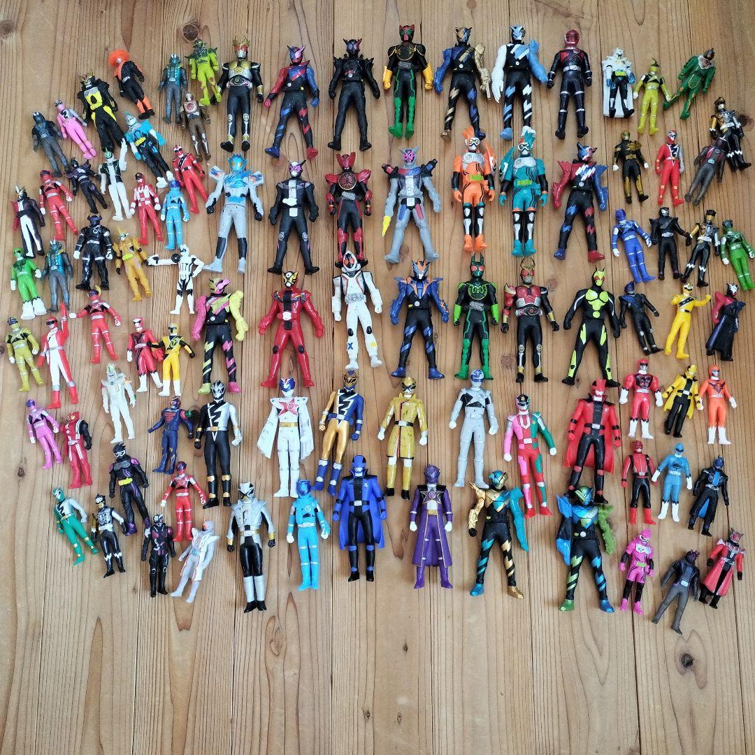 仮面ライダー ＆スーパー戦隊シリーズ ソフビ 約100体セット　まとめ売り バンダイ(BANDAI)|仮面ライダー&戦隊ソフビセット|【ハードオフ公式