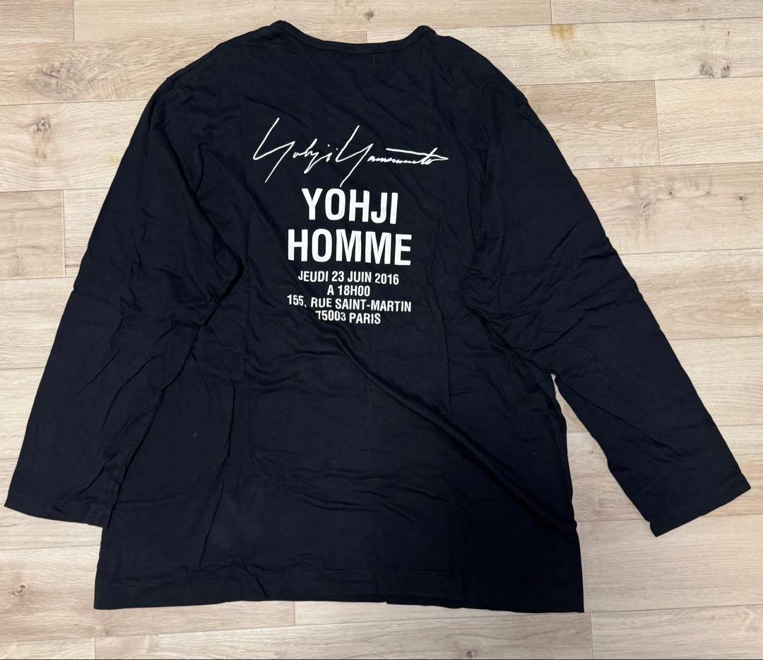 【希少】Yohji Yamamoto スタッフシャツ 黒 サイズ3