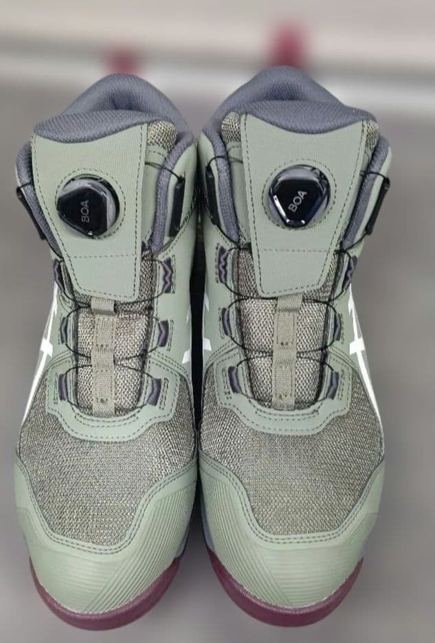 ASICS BOAシステム ハイカット安全靴 グレー