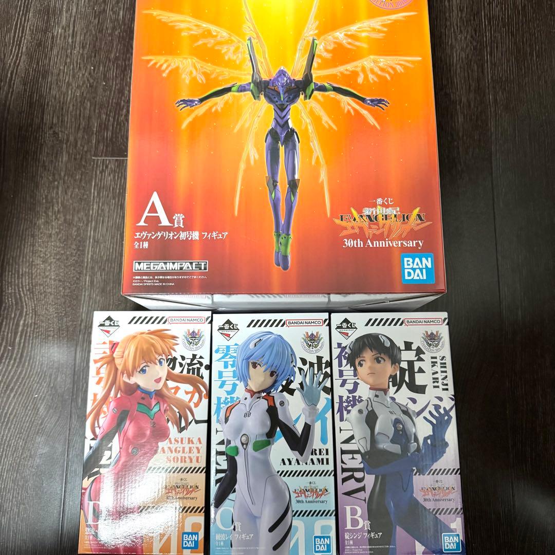一番くじ エヴァンゲリオン A賞B賞C賞D賞上位フィギュア4点セット