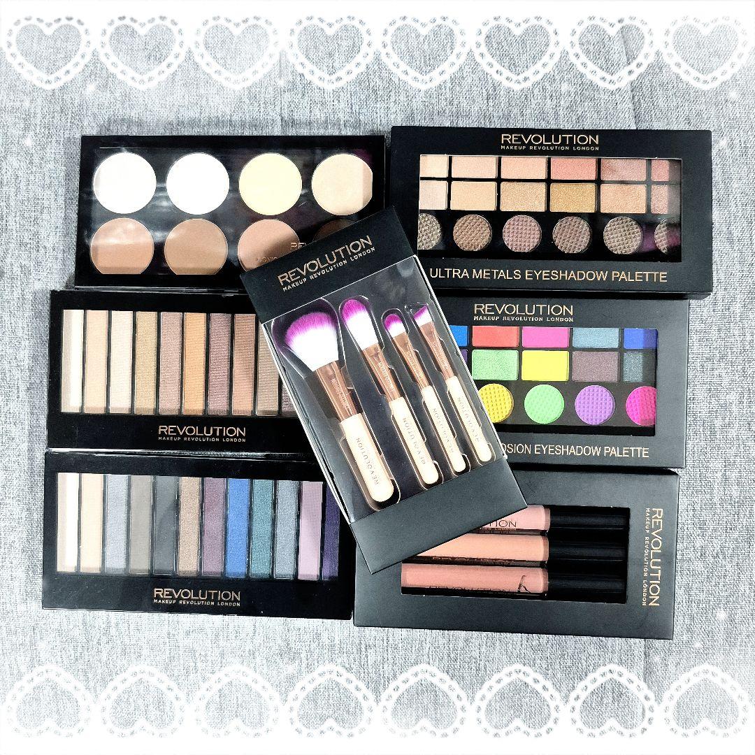 メイクアップレボリューション⭐7点セット⭐パレット　アイシャドウ　リップ　ブラシ