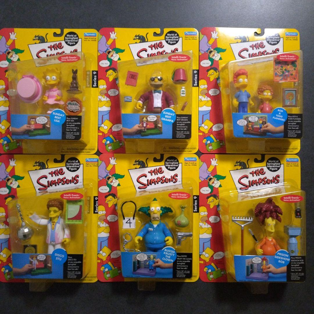 【新品】プレイメイツ　シンプソンズ　ブリスターフィギュア　シリーズ9 Amazon.co.jp: ディズニー ザ・シンプソンズ アクションフィギュア 4個