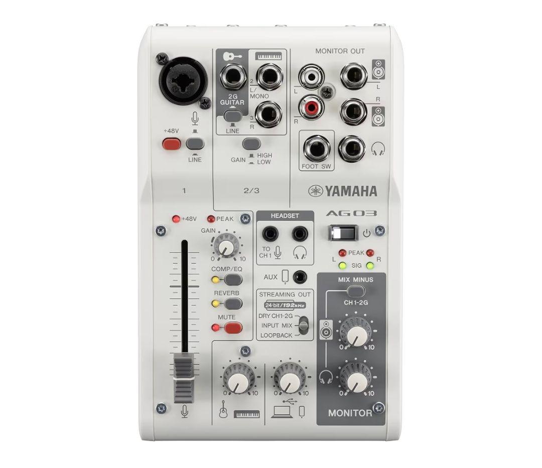 Yamaha AG03 ライブストリーミングミキサー