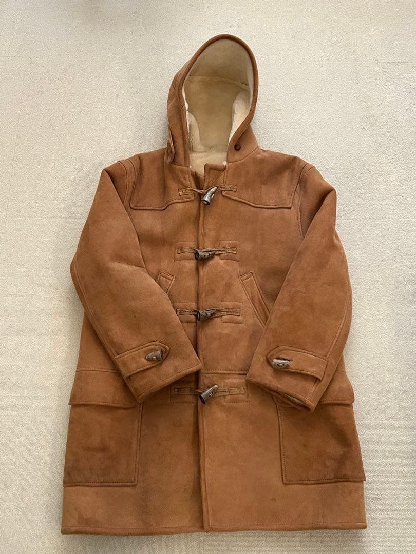 森*永様 【極美品】リアルムートン ダッフルコート L ゴールデンベア製