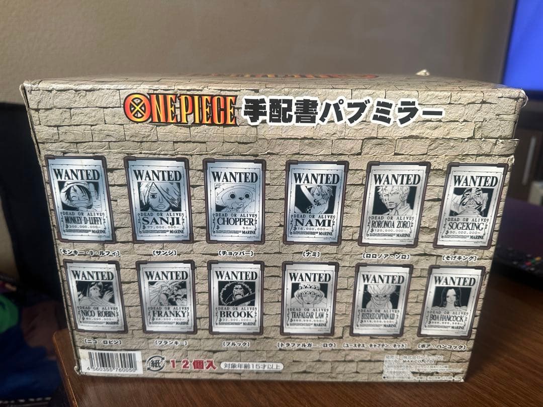ONEPIECE手配書パブミラー12個入り