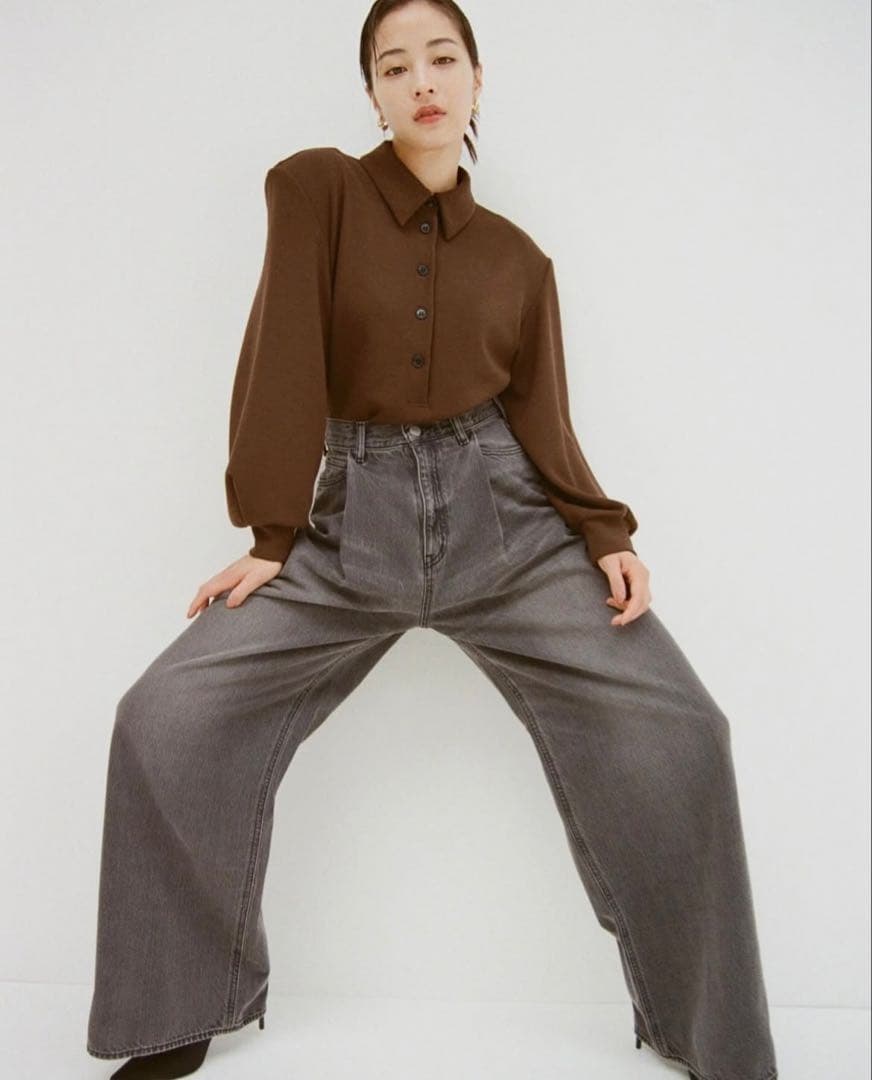 CLANE Suzu Hirose タックワイドデニムパンツ サイズ1