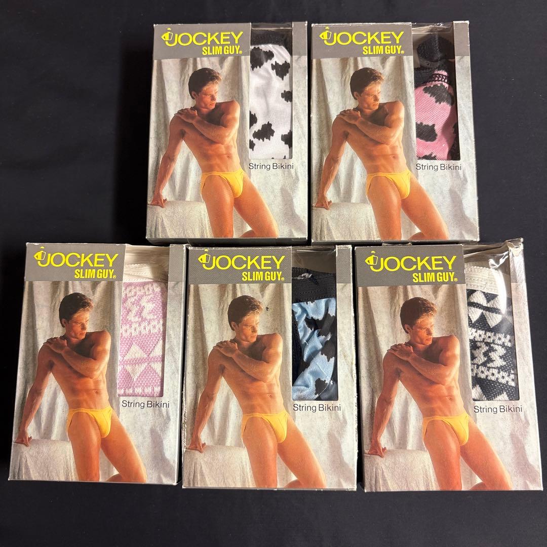 ハ*チ様 JOCKEY SLIM GUY ストリングビキニ 5パック ユニセックス uniSeX STRIKESKIN ハギ無し スーパーフィット フル