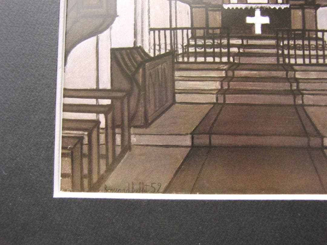 ベルナール・ビュッフェ【Interieur d'eglise】 - メルカリ