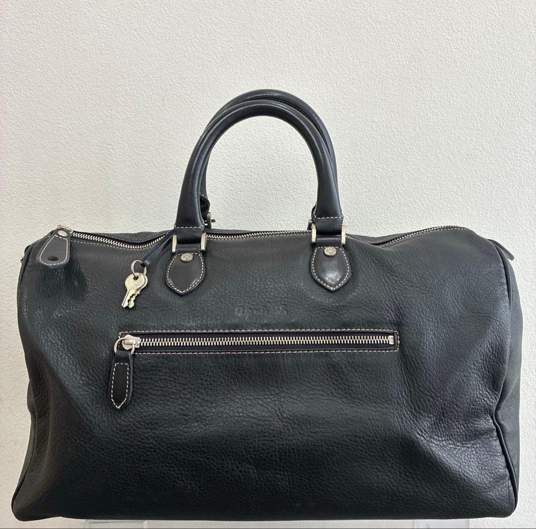 agnesb VOYAGE アニエスベー　ボストンバック　ブラック