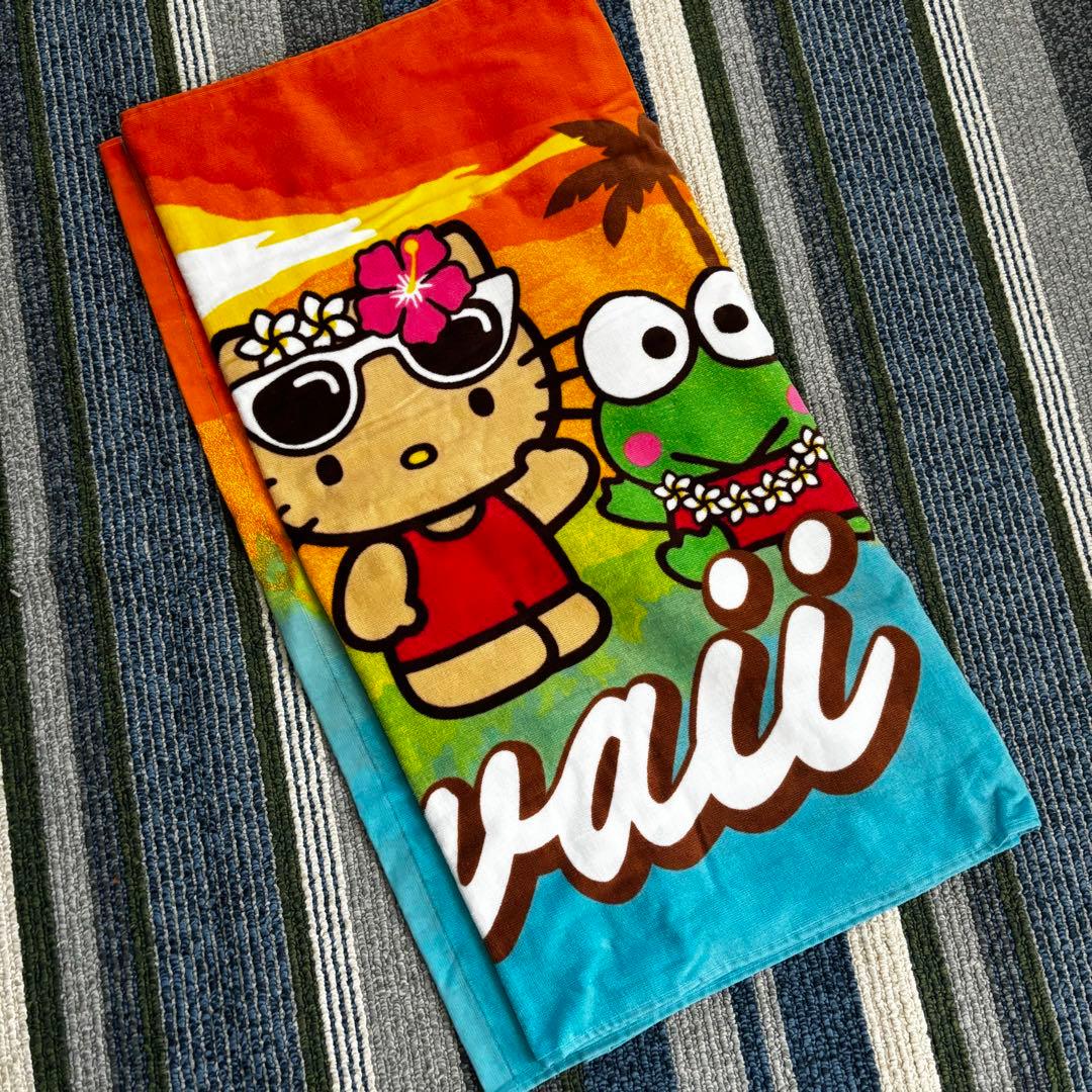新品ハワイ 日焼けキティちゃん ビーチタオル - メルカリ