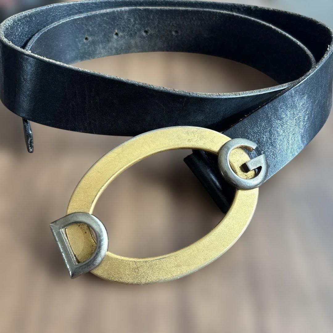 ドルチェ&ガッバーナ ロゴ ベルト ブラック - メルカリ